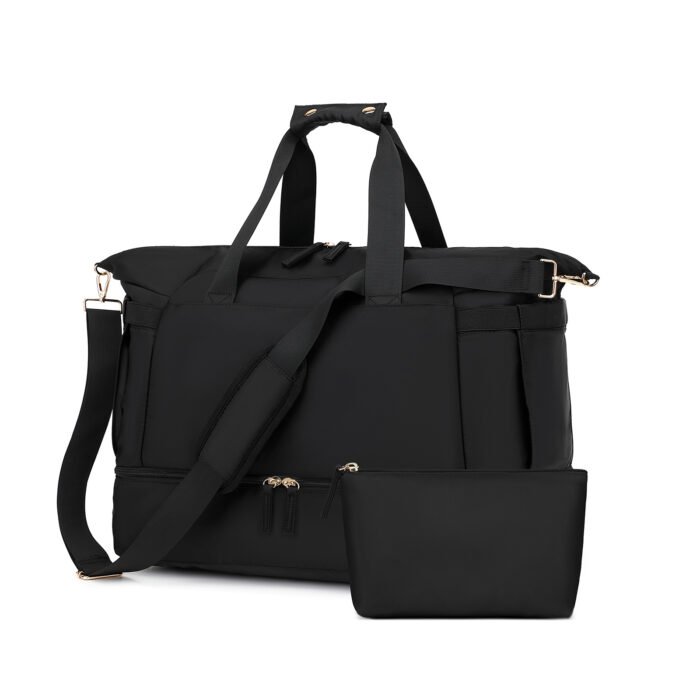 Gym Bag For Women,Travel Duffel Bag With USB Charging Port,Weekender Bag With Wet Pocket - Image 2