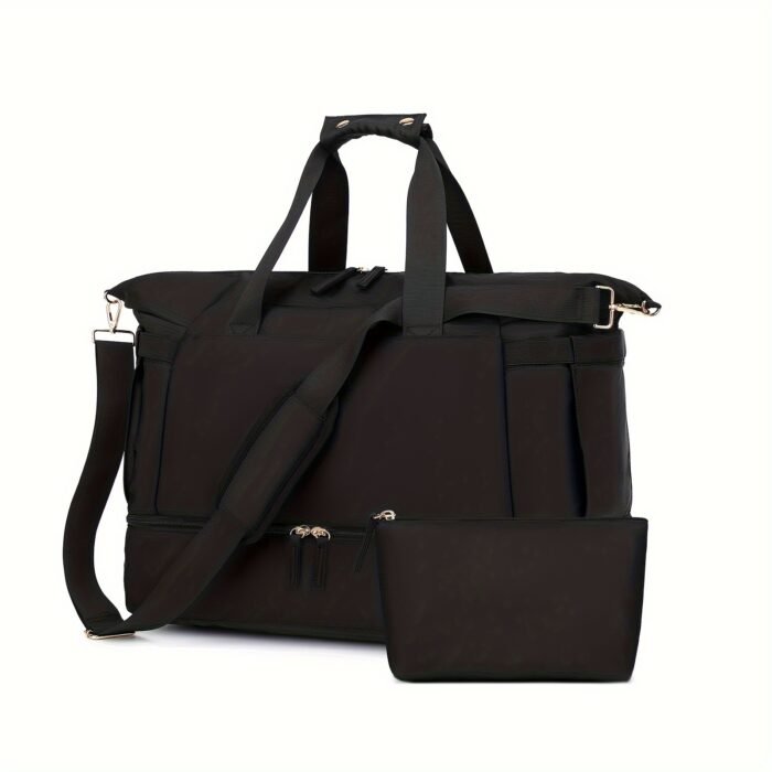 Women's Travel Duffel Bag, Sports Gym Yoga Duffel Bag Weekender Overnight Totes Bag - Image 2