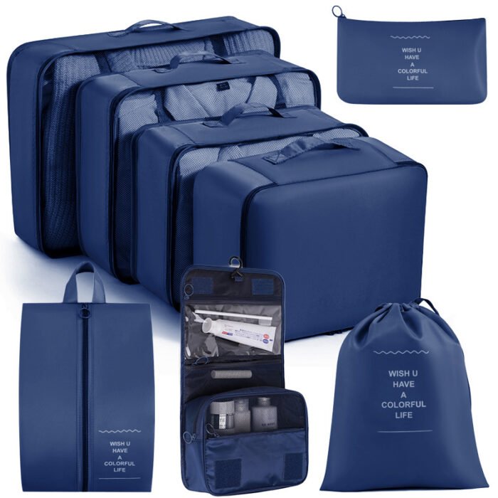 Luggage Clothes Shoes Underwear Storage Organizing Folders Eight-piece Set - Image 6
