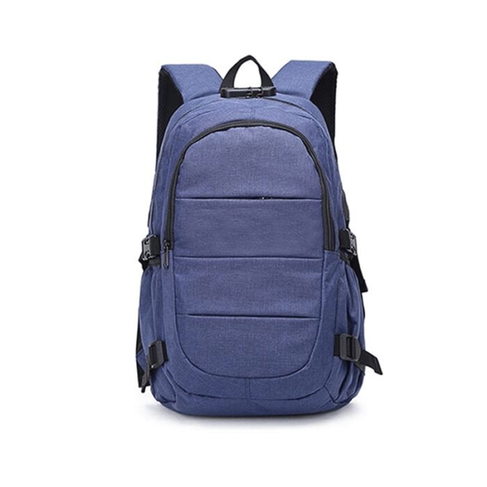Backpack Password Lock Anti-theft Backpack Large Capacity Student Schoolbag Business Trip Travel Laptop Bag - Image 2