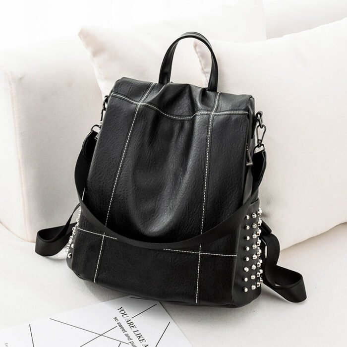 Soft travel backpack anti-theft school bag - Image 3