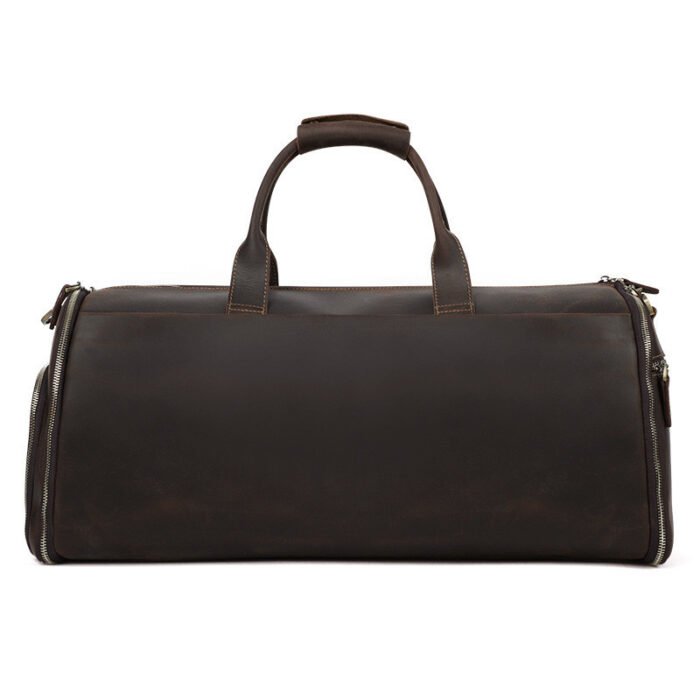 Crazy Horse Leather Retro Duffel Bag - Image 1