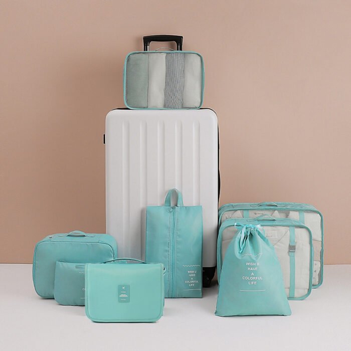 Luggage Clothes Shoes Underwear Storage Organizing Folders Eight-piece Set - Image 1