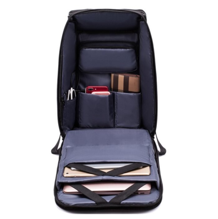 New USB charging Men Anti Theft Backpack Waterproof Men USB Charging Backpack With Plug Business Travel Bag - Image 3