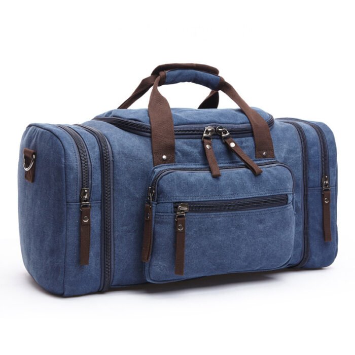 Fashion Outdoor Travel Bag Portable Canvas Messenger Backpack - Image 6