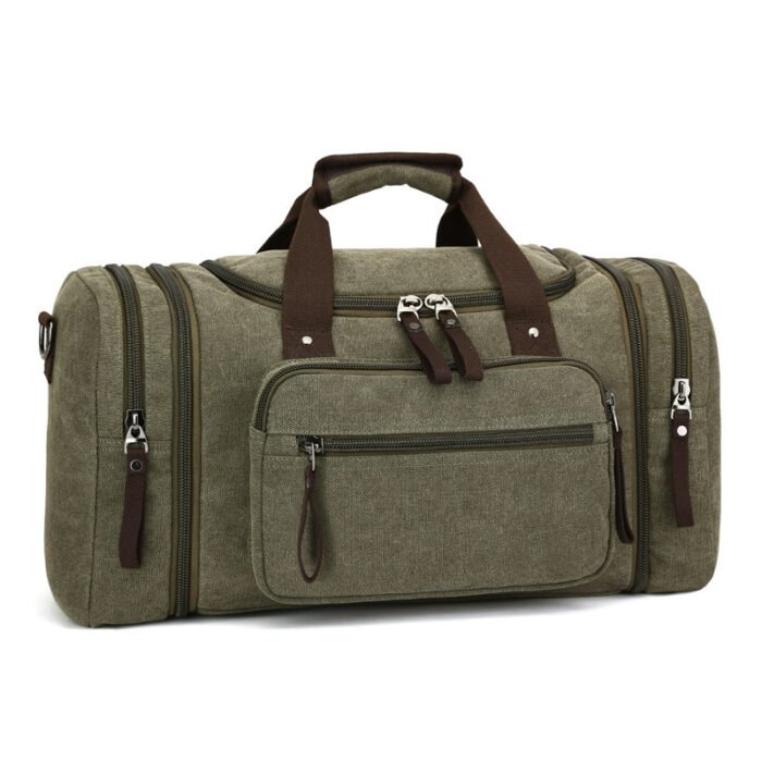Fashion Outdoor Travel Bag Portable Canvas Messenger Backpack - Image 2