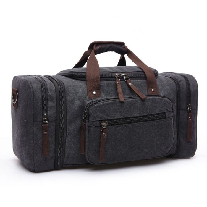 Fashion Outdoor Travel Bag Portable Canvas Messenger Backpack - Image 5