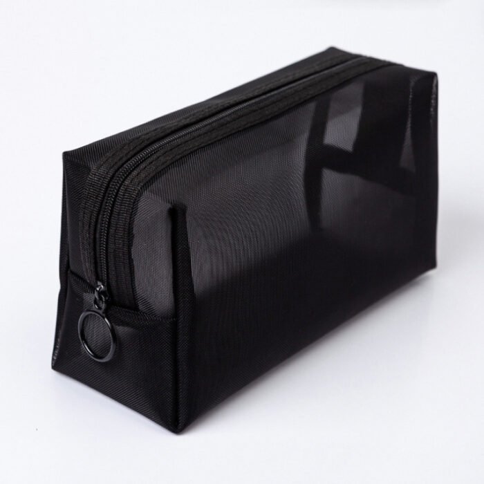 Portable Travel Toiletry Bag Transparent Mesh Toiletry Bag - Image 4
