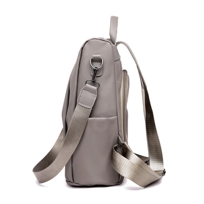 Pure Color Nylon Anti-Theft Multi-Functional Travel Backpack - Image 3