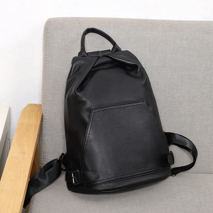 Anti-theft Ladies Backpack Genuine Leather Travel Bag Top Layer Cowhide - Image 2