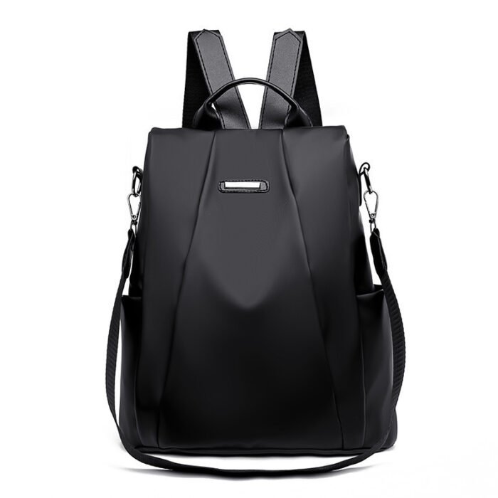 Pure Color Nylon Anti-Theft Multi-Functional Travel Backpack - Image 1