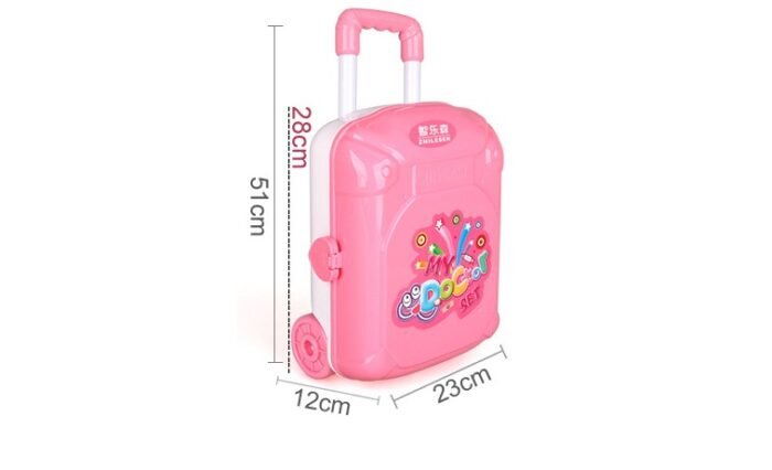 Playright children's educational toys' doctor Sen luggage attire simulation trolley medicine box set - Image 4