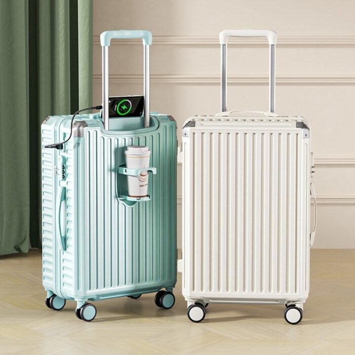 Luggage 20-inch Boarding Password Suitcase Durable Thickened Zipper Trolley Suitcase For Men - Image 4
