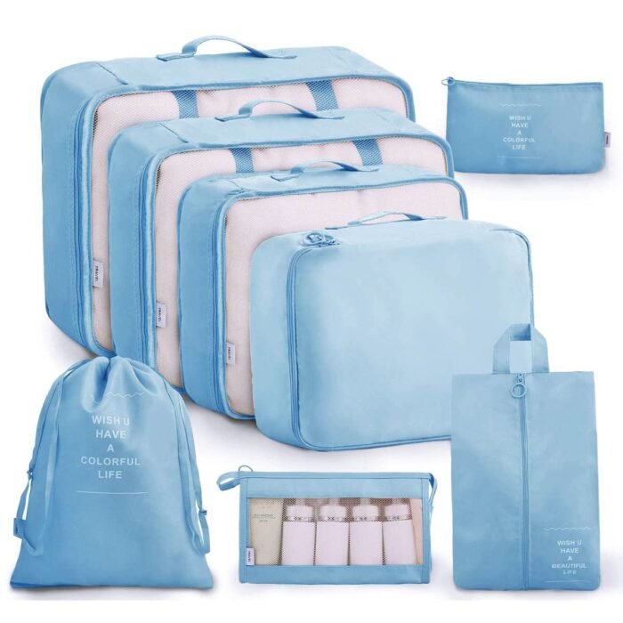 Luggage Clothes Organizer Eight-piece Set Storage - Image 8