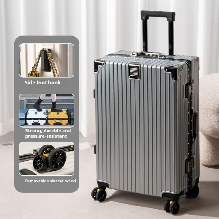 Suitcase Large Capacity Aluminium Frame Luggage - Image 10