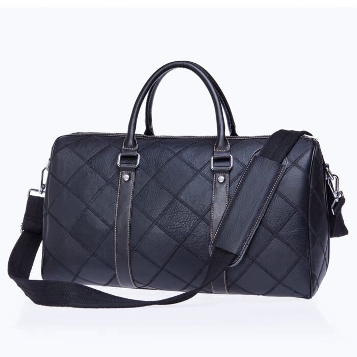 Checked vintage men's bag duffel bag - Image 6