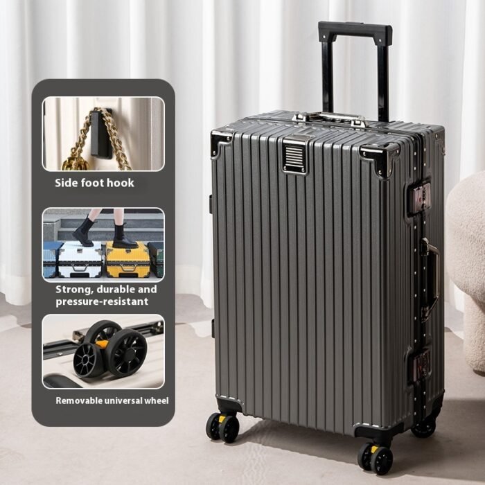 Suitcase Large Capacity Aluminium Frame Luggage - Image 9