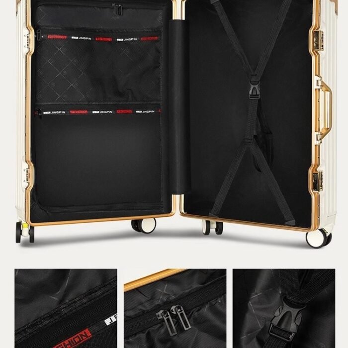 Suitcase Large Capacity Aluminium Frame Luggage - Image 4