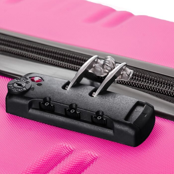 3 Piece Set Of Suitcases, Hard Shell Trolley Cases With TSA Locks 20 Inches 24 Inches 28 Inches - Image 3
