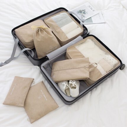 Seven-piece Set Of Travel Thickened Luggage Storage Bags