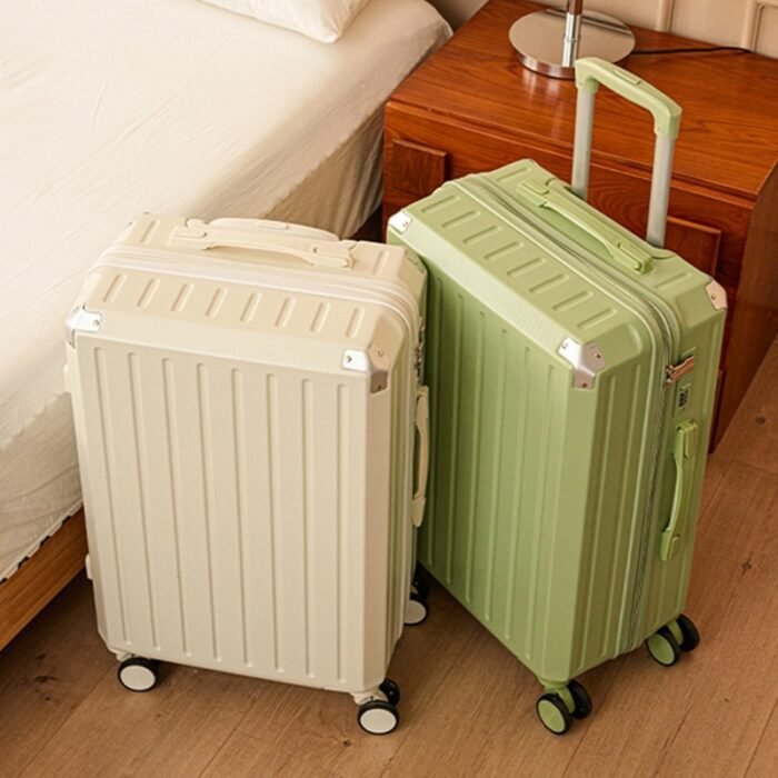 Luggage 20-inch Boarding Password Suitcase Durable Thickened Zipper Trolley Suitcase For Men - Image 1