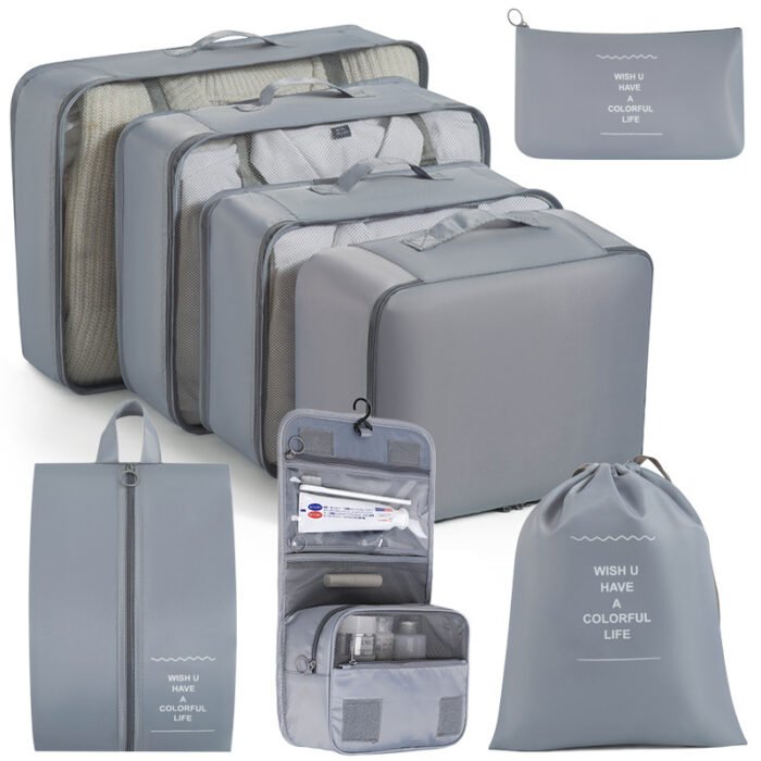 Luggage Clothes Shoes Underwear Storage Organizing Folders Eight-piece Set - Image 3