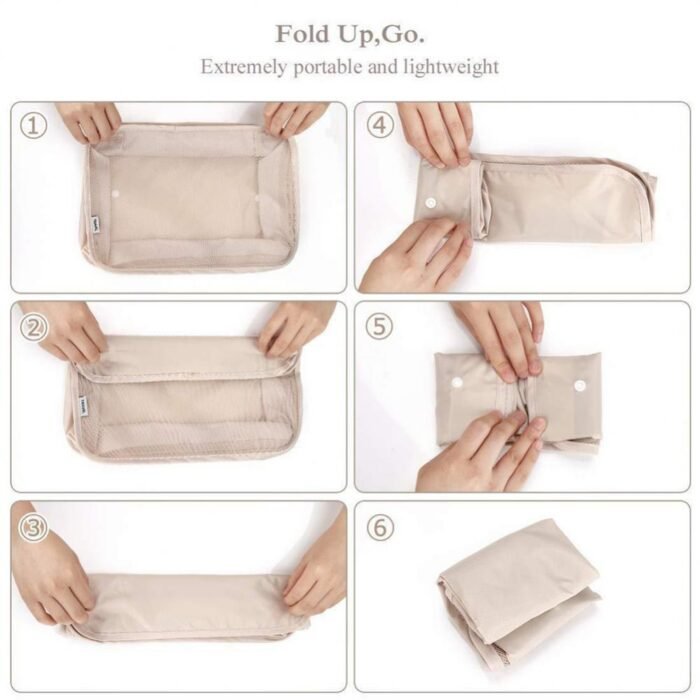 8-piece Set Luggage Divider Bag Travel Storage Clothes Underwear Shoes Organizer Packing Cube Bag - Image 5