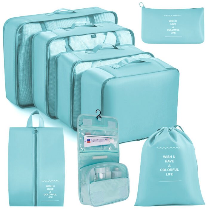 Luggage Clothes Shoes Underwear Storage Organizing Folders Eight-piece Set - Image 7