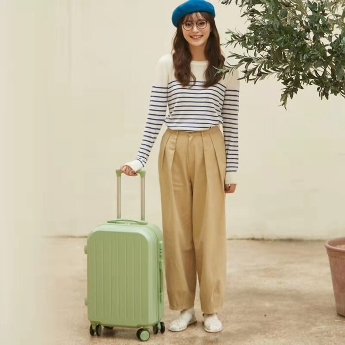 Luggage Female Student Trolley Case Travel Password Suitcase Male Candy Color Leather Case Suitcase Set - Image 8