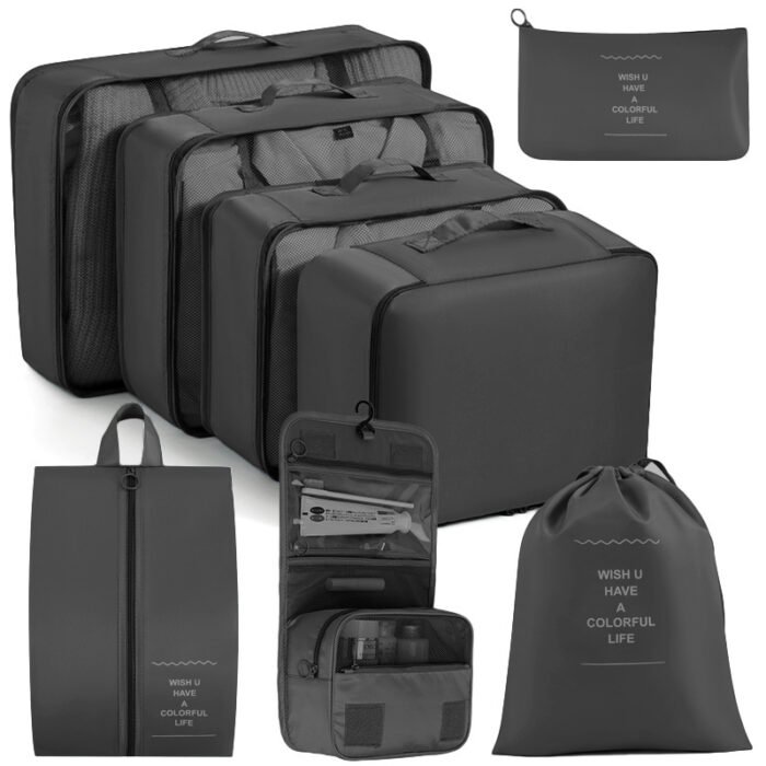 Luggage Clothes Shoes Underwear Storage Organizing Folders Eight-piece Set - Image 4