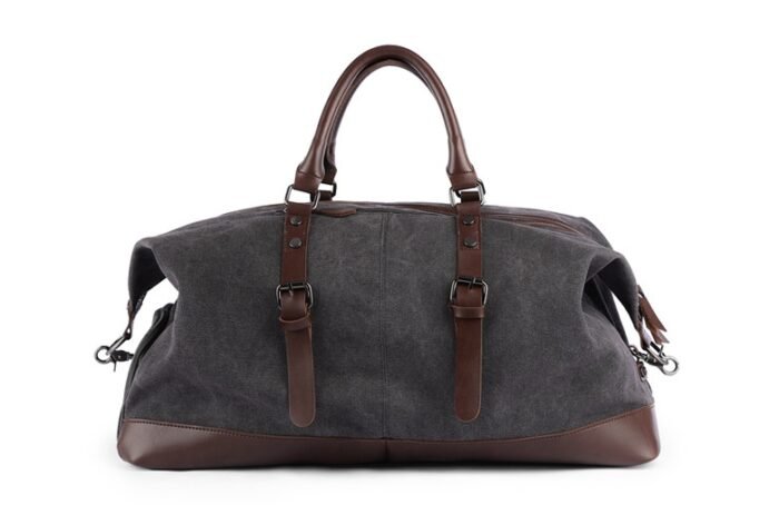 Retro canvas tote bag travel bag male fashion trend large capacity short-distance travel luggage bag shoulder bag male - Image 3