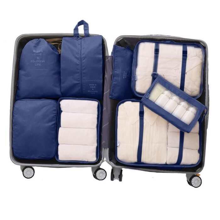 Luggage Clothes Organizer Eight-piece Set Storage - Image 9