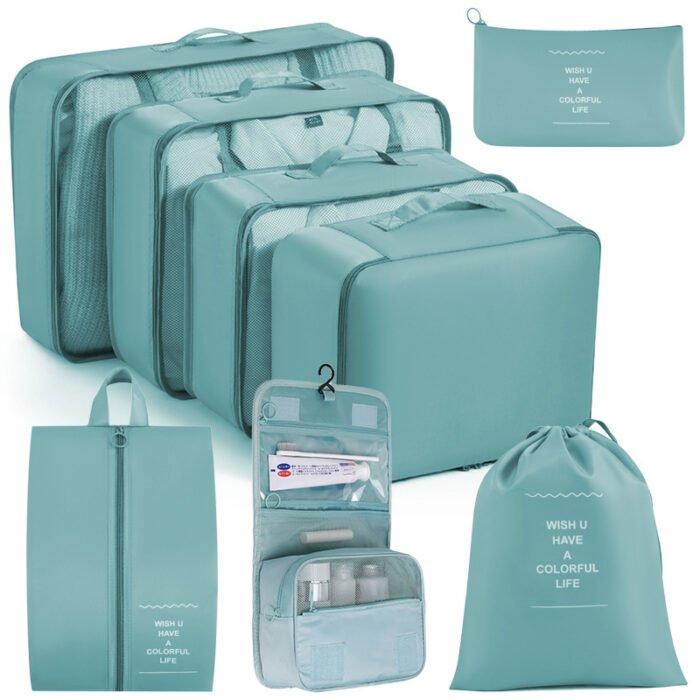 Luggage Clothes Shoes Underwear Storage Organizing Folders Eight-piece Set - Image 9