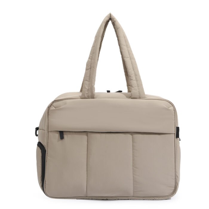 Down Handbags Winter Travel Duffle Bag With Shoes Compartment Portable Sports Yoga Gym Fitness Shoulder Bags For Weekender Overnight Tote Women - Image 4