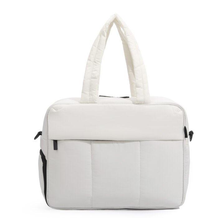 Down Handbags Winter Travel Duffle Bag With Shoes Compartment Portable Sports Yoga Gym Fitness Shoulder Bags For Weekender Overnight Tote Women - Image 6