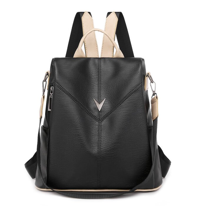 Fashion Casual Ladies Backpack Simple Large-capacity Travel Anti-theft Bag - Image 2