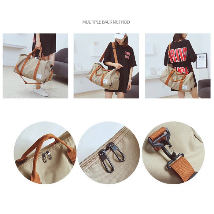 Women Travel Bag Fitness Sports Gym Tote Workout Duffel Bag - Image 8